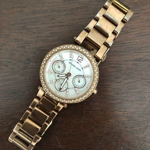 Rose gold Michael Kors watch